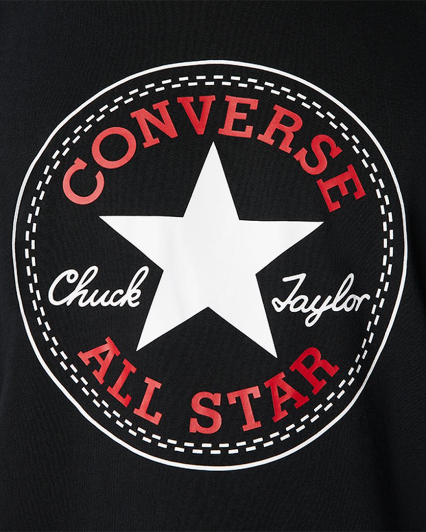 Women's Converse Go-To All Star Patch Standard Fit T-Shirts Black | AU 318E5D